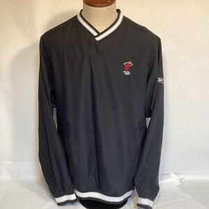 Reebok Vintage NBA Miami Heat Pullover Windbreake size medium
